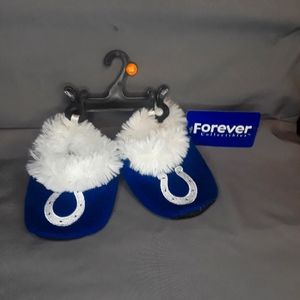 Indianapolis Colts Baby Booties 6-9 Months
